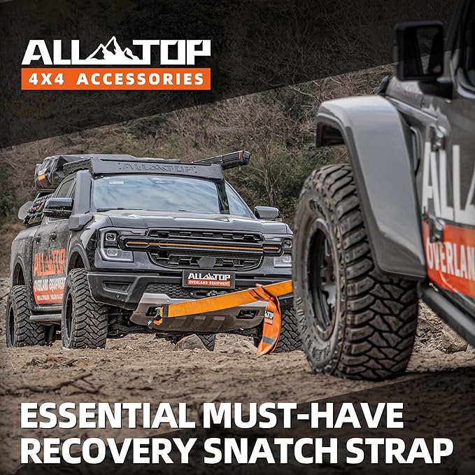 ALL-TOP Recovery Snatch Strap, 4in x 20ft