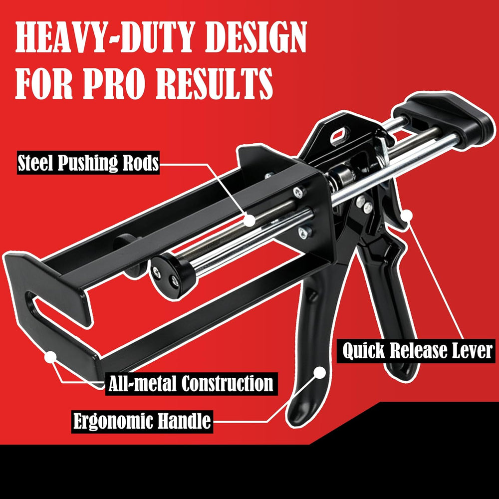 200ml Epoxy Gun Dual Cartridge, High Thrust Dual Component Cartridge Gun, 1:1...