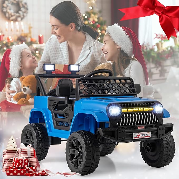 Costzon Kids Ride On Truck, 12V Battery Powered Electric Vehicles w/Remote