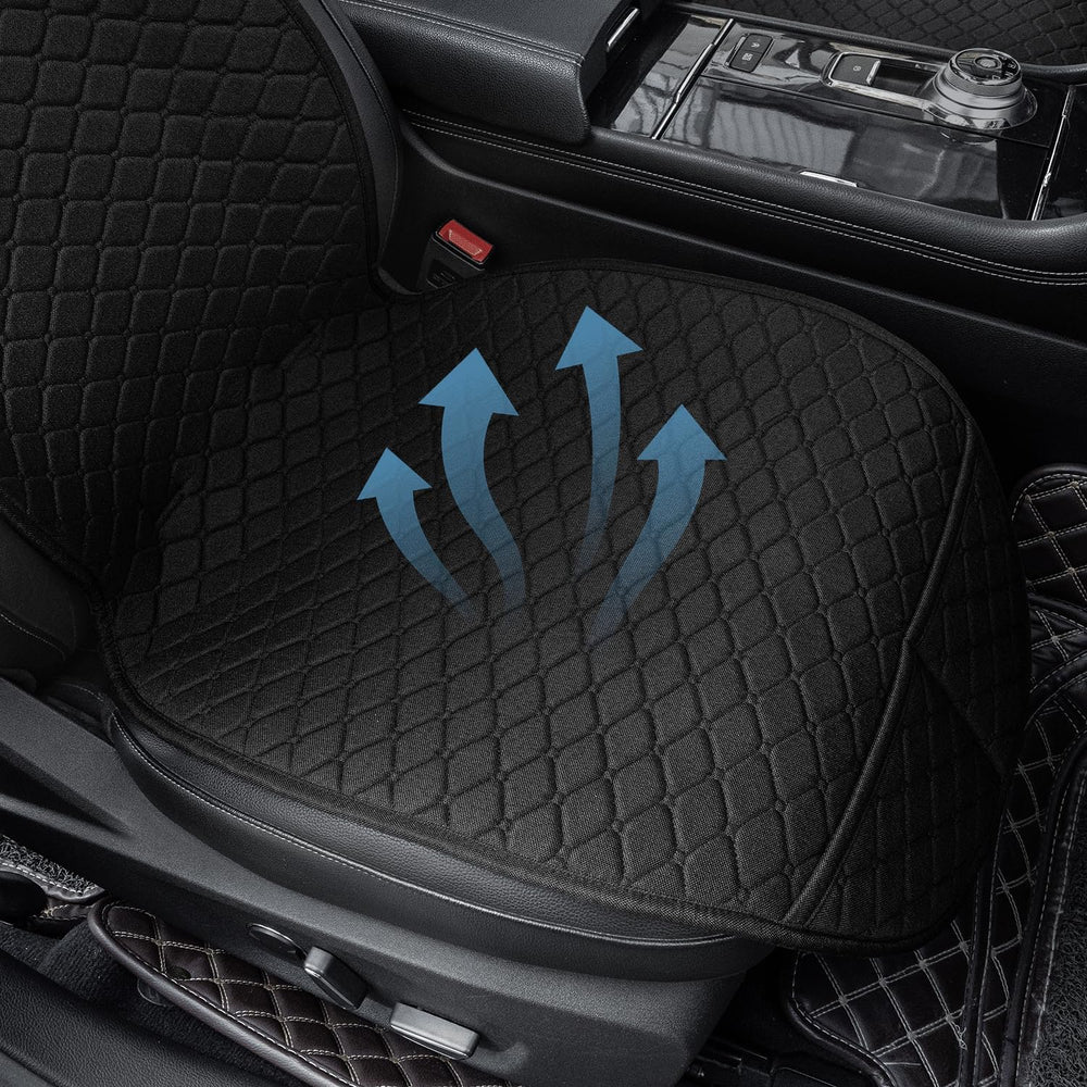 2 Pack Car Seat Covers, Front Seat Covers for Cars, Breathable Linen Car Seat...