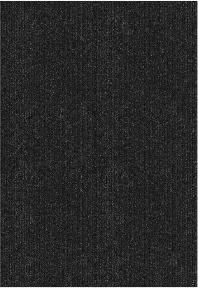 Ottomanson 6'6" x 9' Mud Mat Area Rug Scraper Carpet