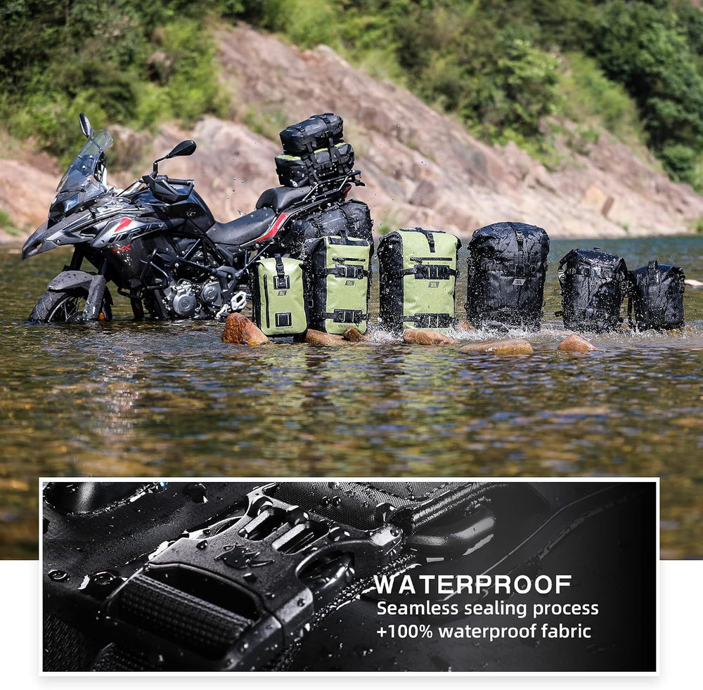 Rhinowalk Motorcycle Tail Bag, Travel Luggage Bags, Waterproof Rear Carrier, ...