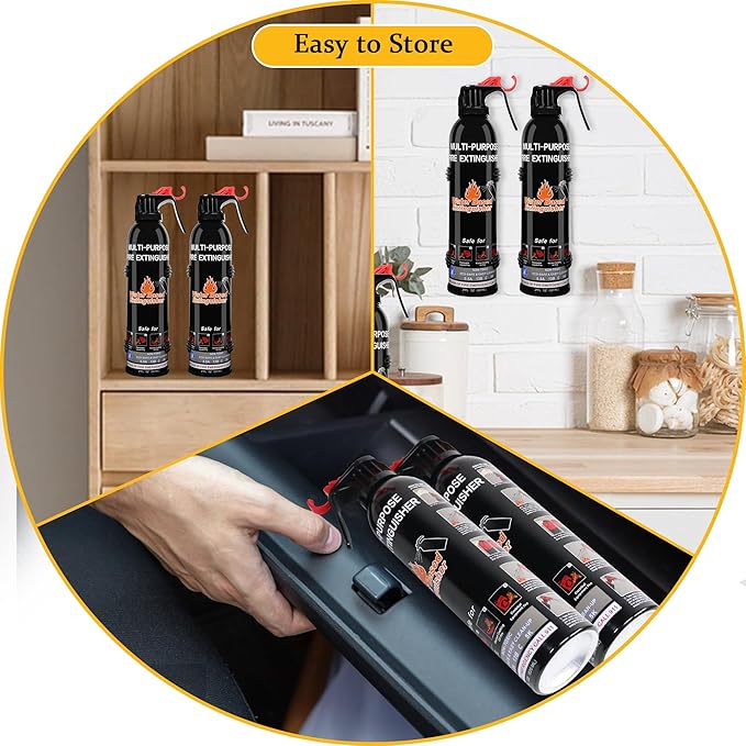 Fire Extinguisher for Home, 6 Pack Vehicle Fire Extinguishers