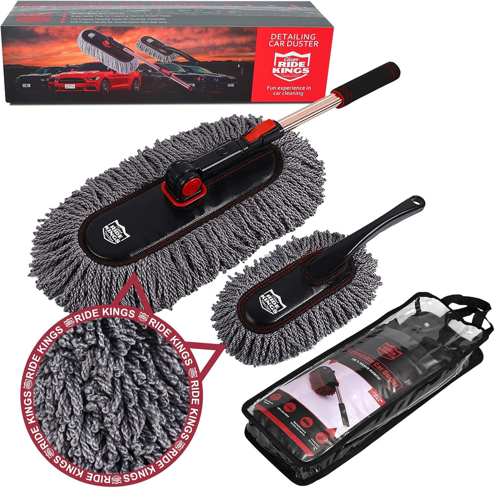 Car Duster Set, Car Duster Exterior Extendable Handle, Scratch Remover Large ...