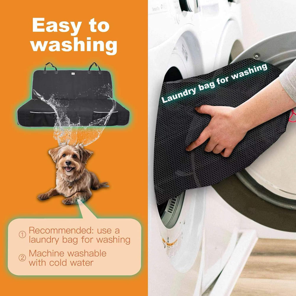 Reliadura Dog Car Seat Cover for Back Seat,Washable Bench Seat Cover for Truc...