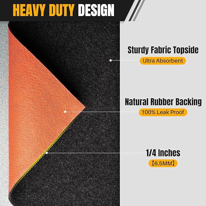 Heavy Duty Oil Spill Mat, Garage Floor Mat