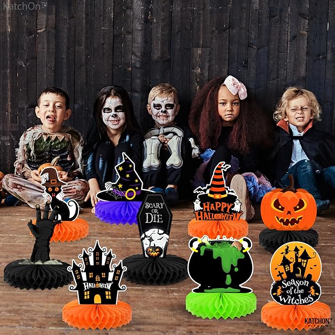 KatchOn, Halloween Centerpieces for Tables - Pack of 9 | Witch Halloween Tabl...