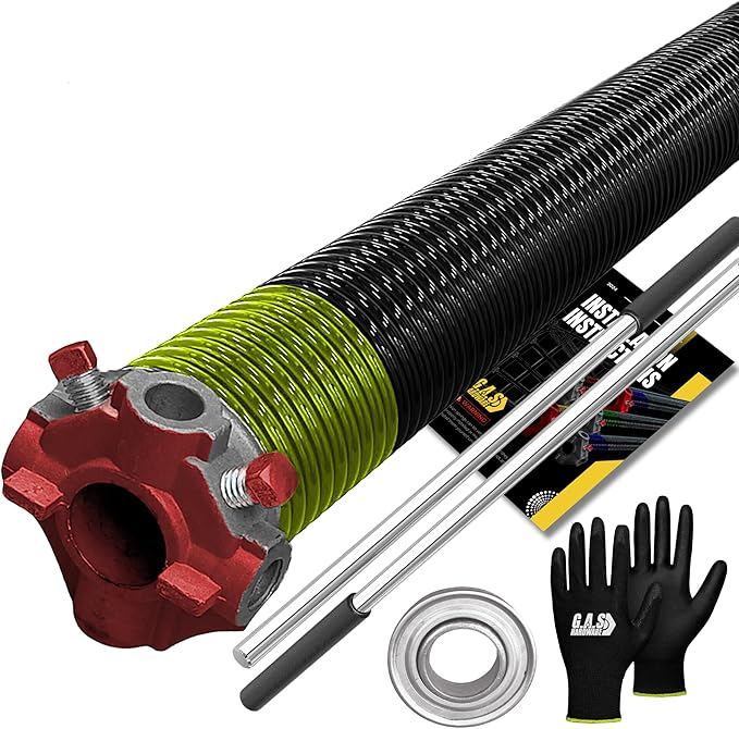 Garage Door Torsion Spring 207x1.75x31 Includes 1” Steel Bearing, Non-Slip