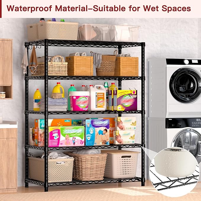 PrimeZone Wire Metal Storage Shelves