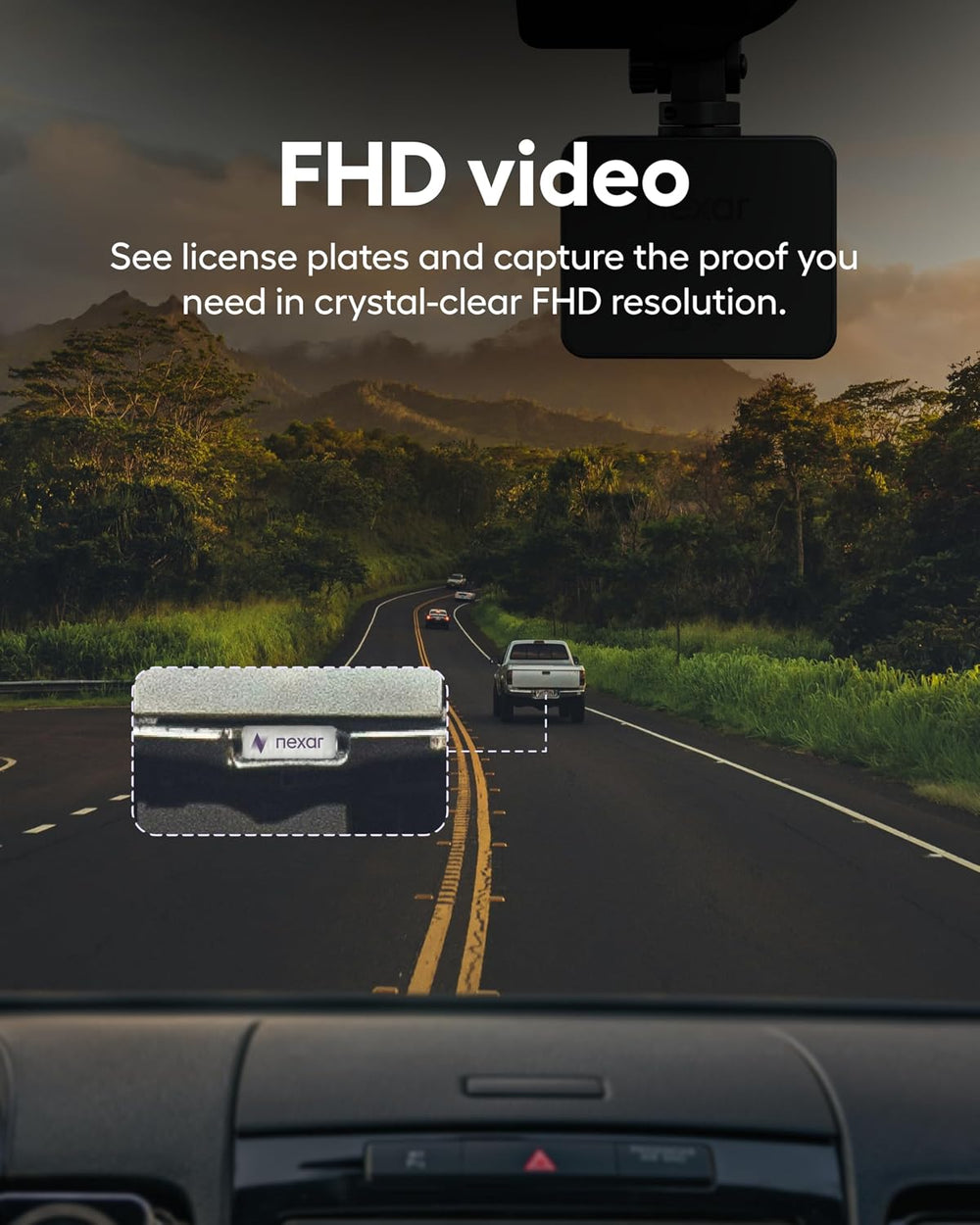Pro Dual Dash Cam 1080p FHD Front and Interior Cameras AI Crash Detection 24H...