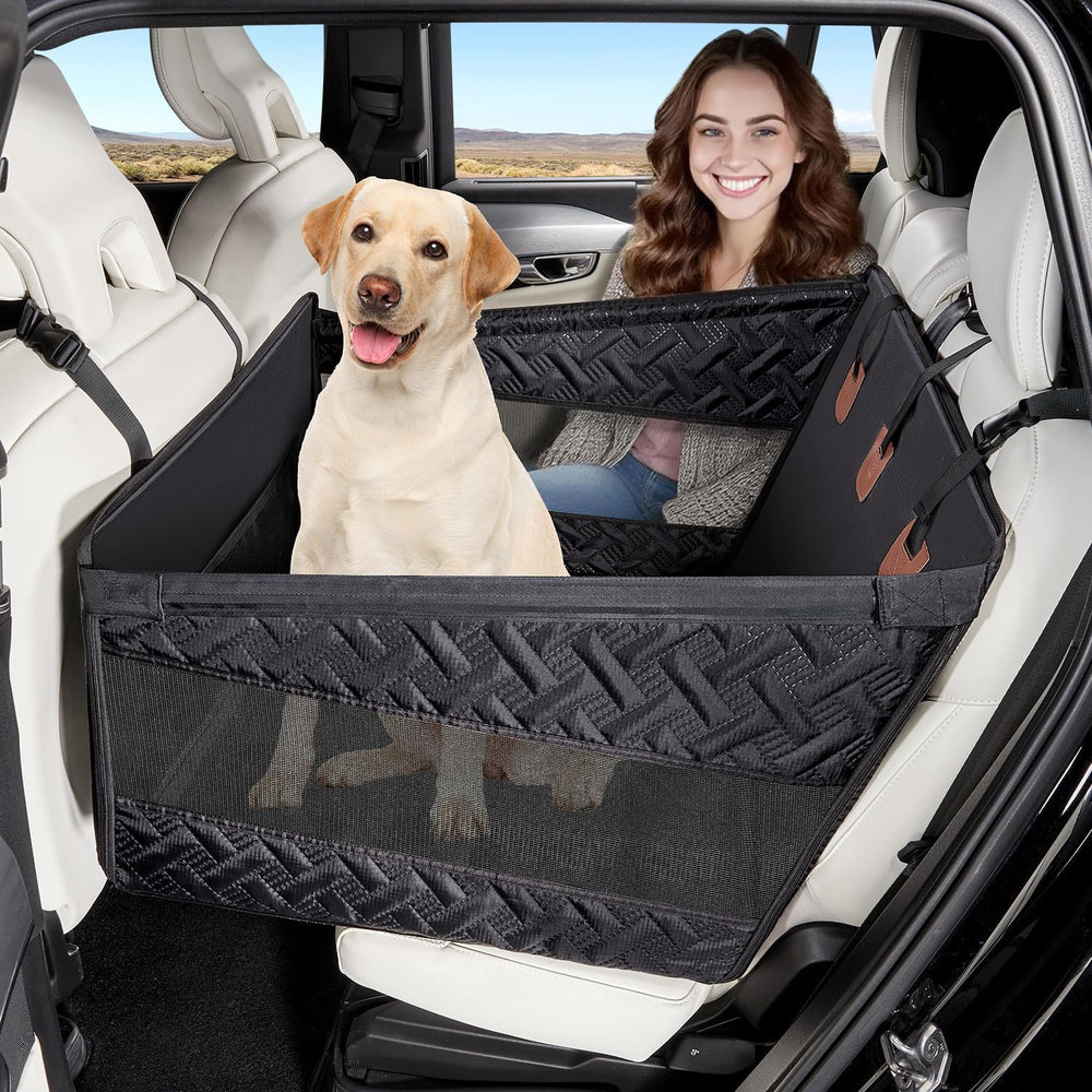 TKYZ Dog Car Seats for Large Medium Dogs Car Seat Cover,Puppy Pet Carseats(Bl...