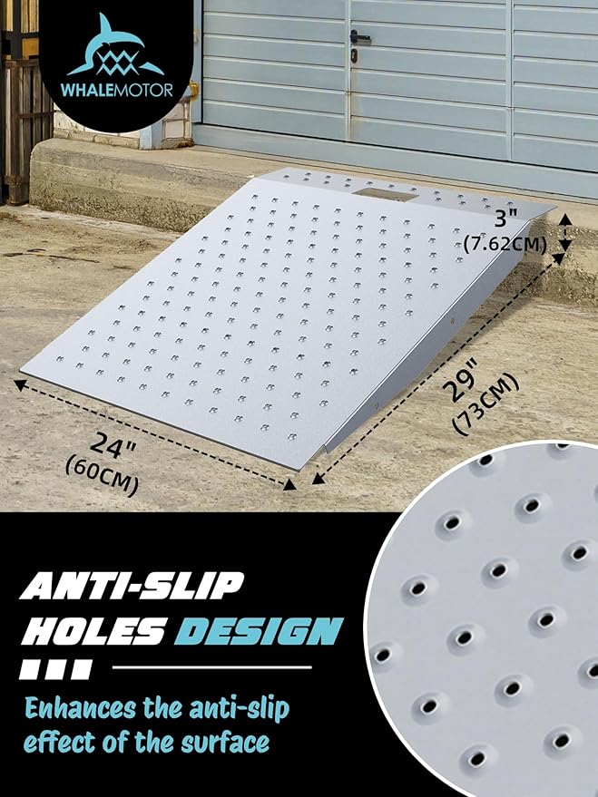 Shed Ramp 2PC, Loading Ramp for Riding Mower, 1500 lbs Capacity, Shed Storage