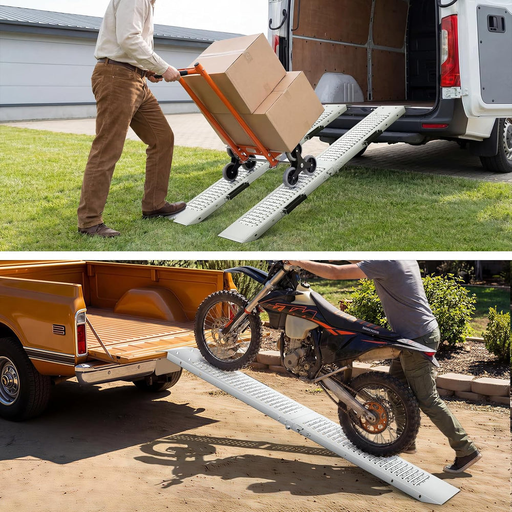 Truck Ramps 75" 1500 LBS 2 Pack, Extra Heavy Duty Loading Ramps for Lawn...