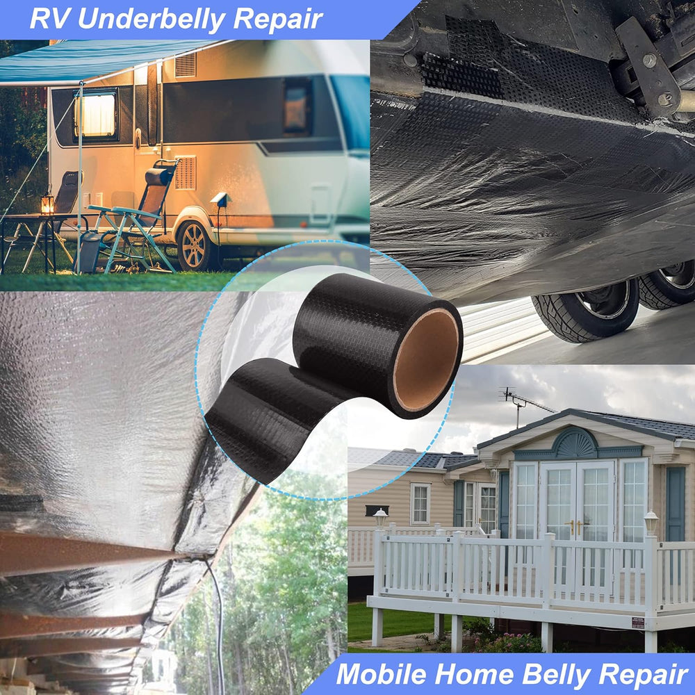 RV Underbelly Material Flex Belly Tape Tear Repair Patch(4'' x 50')