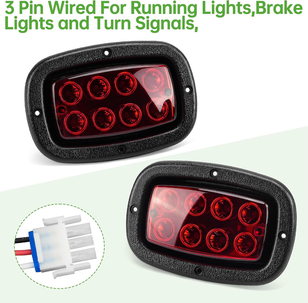 10L0L Golf Cart Light Kit for Club Car DS 1993-UP Gas & Electric, 12V