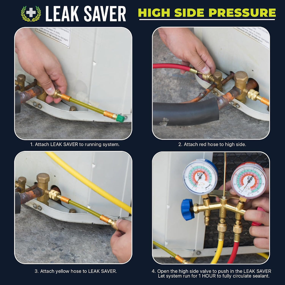 Leak Saver Direct Inject AC Leak Sealer 3-Pack | AC Stop Leak for Most HVAC S...