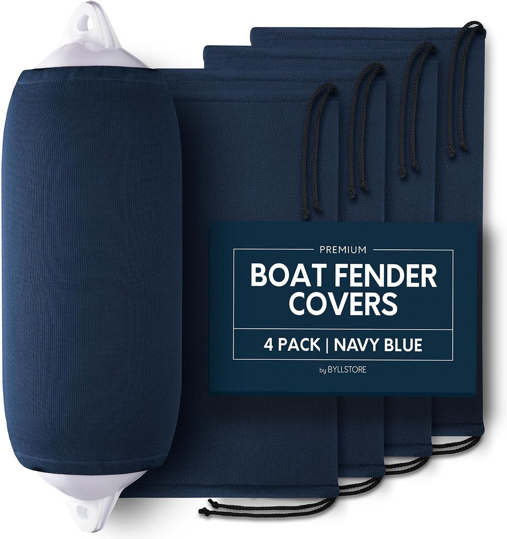 Boat Fender Covers | Several Size Options Available | Black & Navy Blue |...