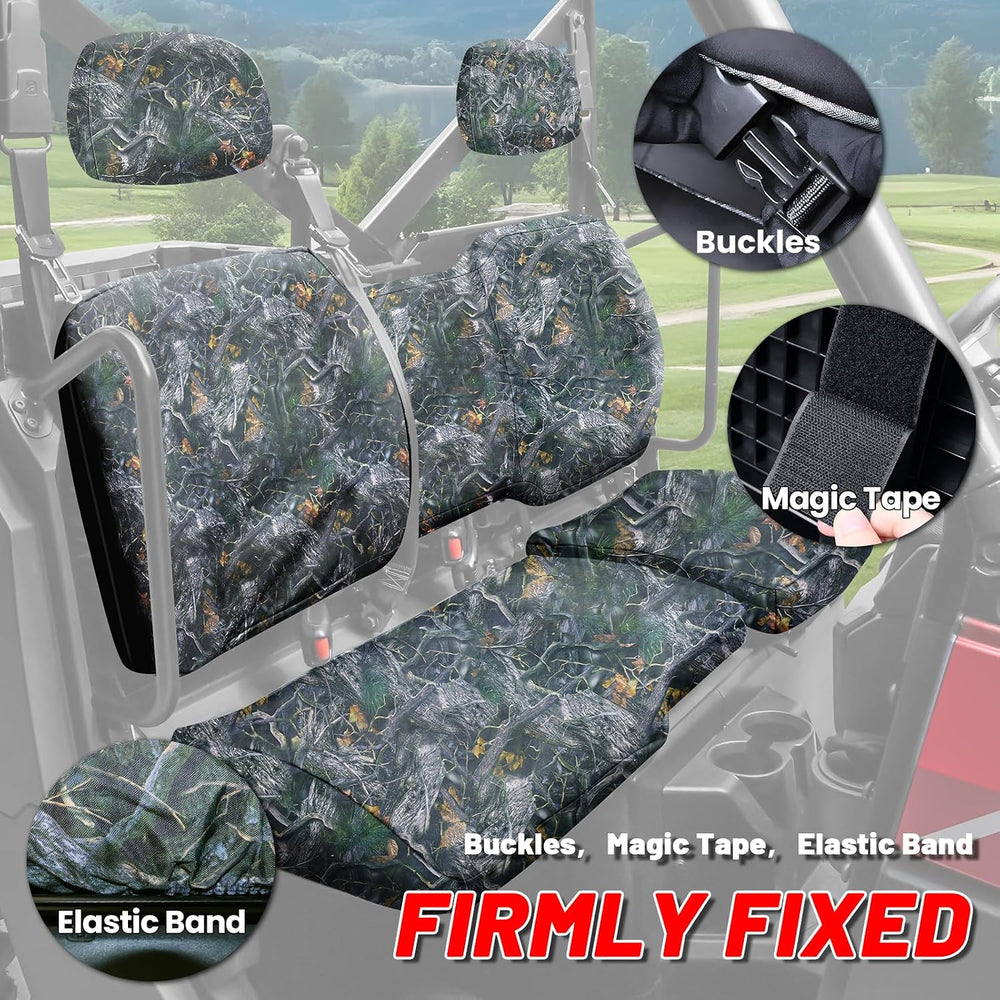 StarknightMT Full Back Seat Covers with Headrest Covers Compatible with Polar...