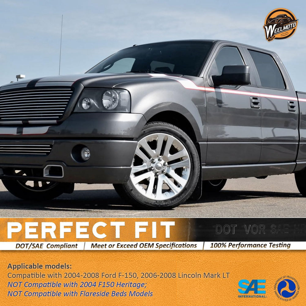 WEELMOTO Headlights for 2004-2008 Ford F150 Pickup / 06-08 Mark LT Headlight ...