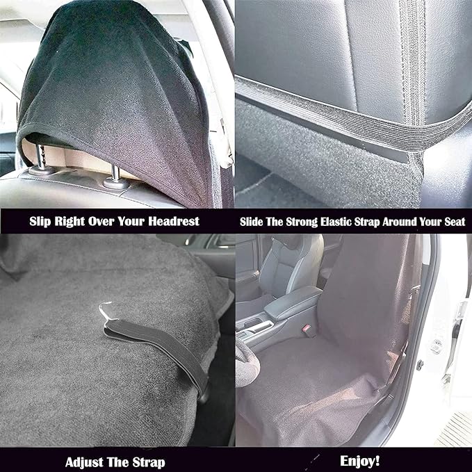 Car Seat Cover Protector Front Seats, (2Pcs)