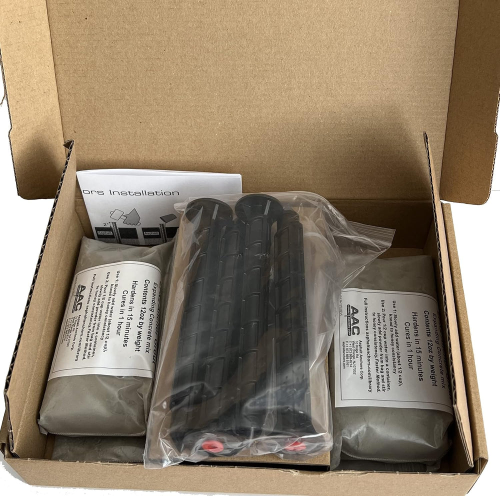 amAK-4 Asphalt Anchor & Grout Kit - Four 1200 lbs. am625 Chemical Anchors...