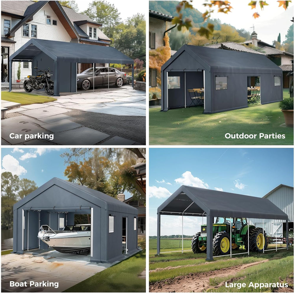 13x24 ft Carport Storage Shelter Shed Outdoor Portable Garage