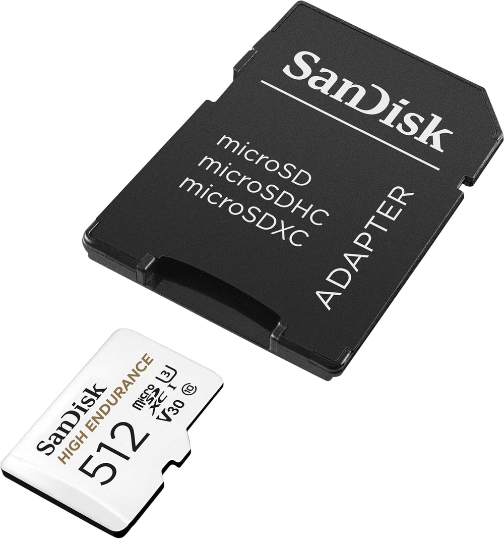 SANDISK 512GB High Endurance microSD Card + Adapter
