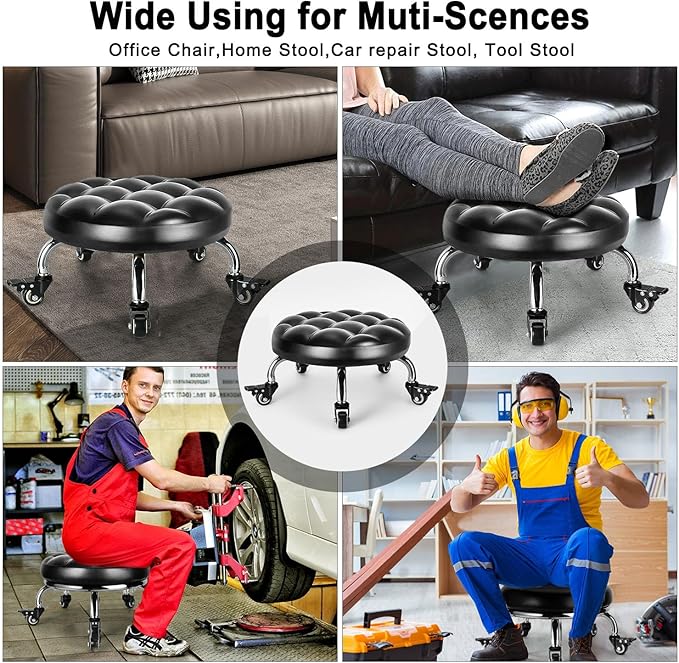Low Rolling Stool, Low Stool