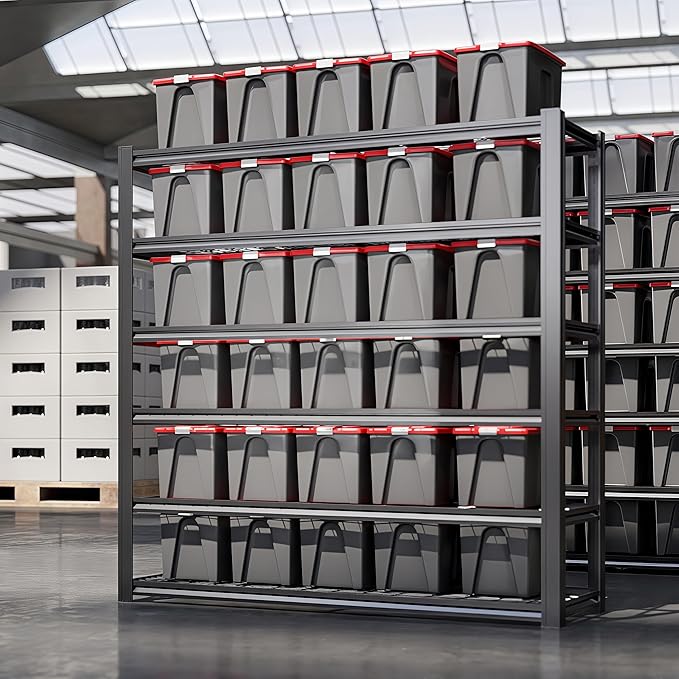6T 62" W x 24" D x 84" H Garage Shelving Heavy Duty Metal Shel...
