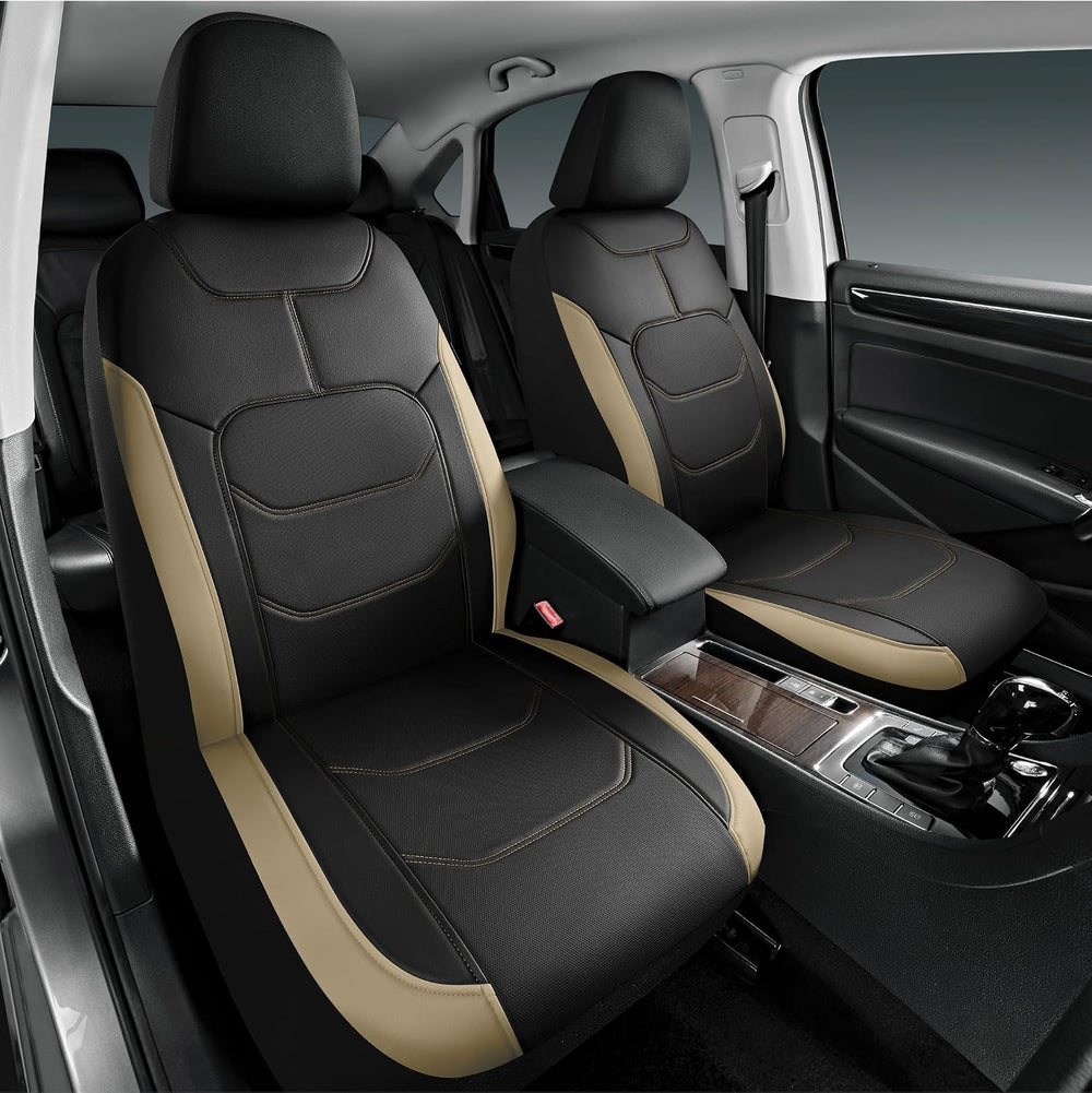 Road Comforts Seat Covers, Premium Leather Car Seat Covers Front Seats,Airbag...