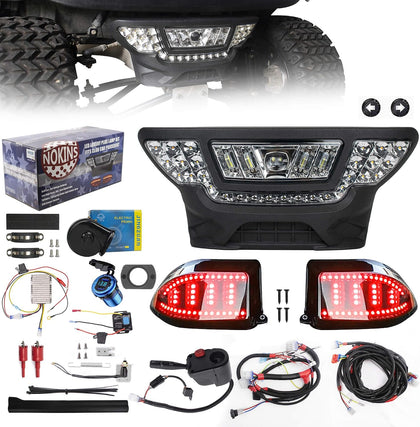 NOKINS Golf Cart Deluxe Plus LED Light Kit Fits Club Car Precedent 2004-UP