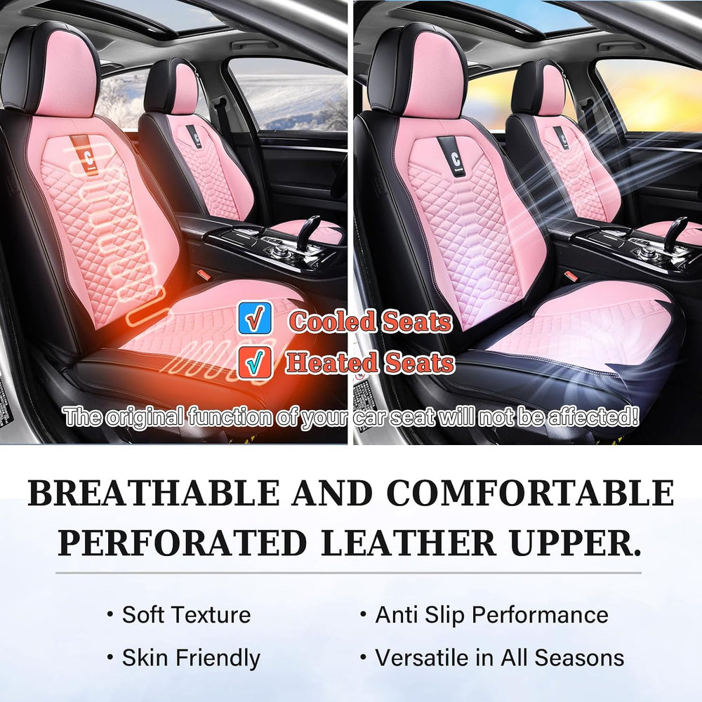 Coverado Car Seat Covers Full Set, 5 Seats Universal Seat Covers for Cars, Br...