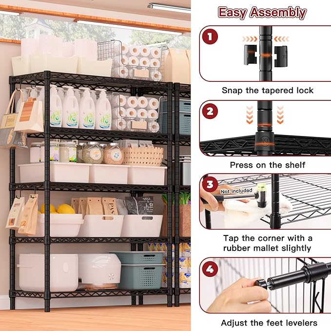 PrimeZone Wire Metal Storage Shelves