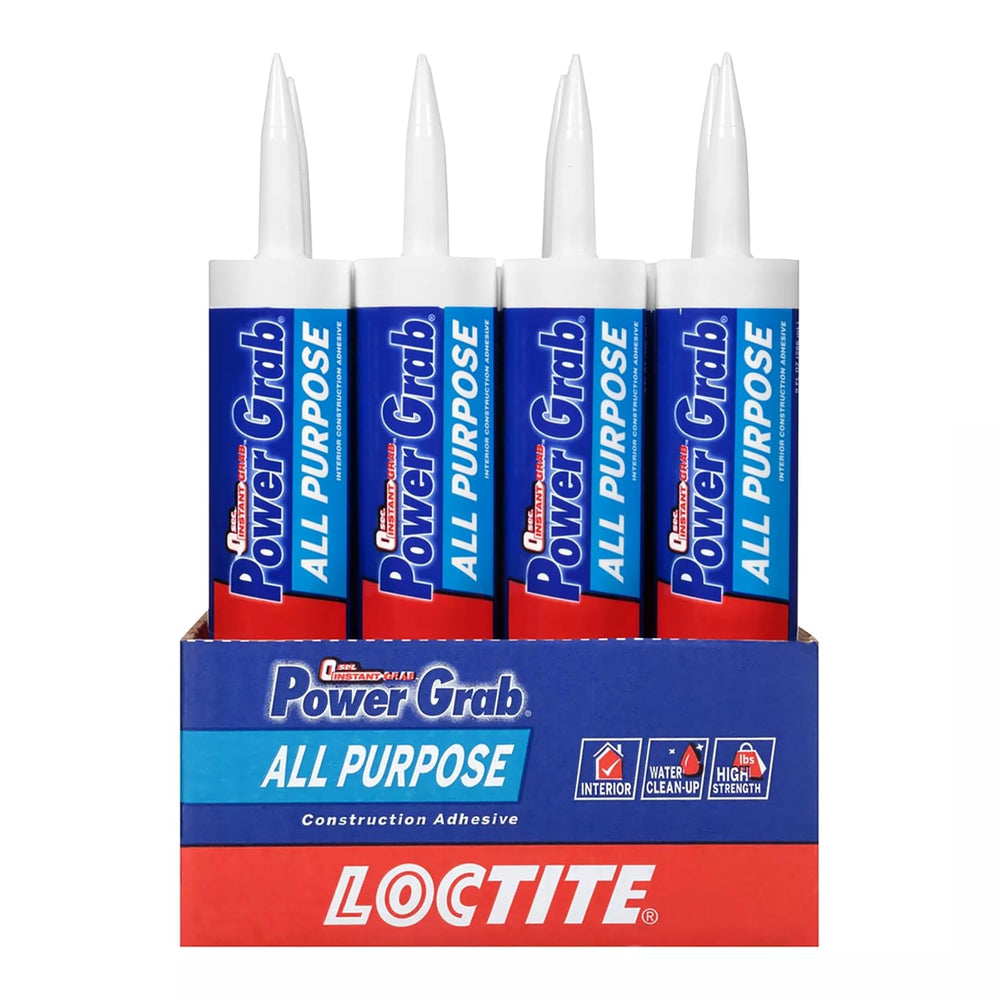 Loctite Power Grab Express All Purpose Construction Adhesive, 9 fl oz Cartrid...