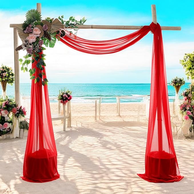 MDS Halloween Chiffon Draping Fabric - 2 Panel, 30" Wide x 50ft Long - S...