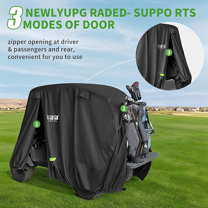 10L0L Heavy Duty Golf Cart Cover