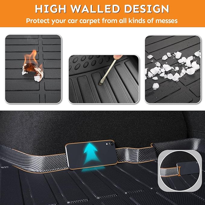 Floor Mats for Kia Optima 2016-2020 & for Hyundai Sonata 2015-2019, All W...