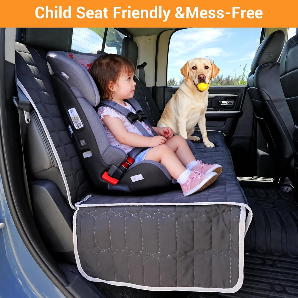 Reliadura Dog Car Seat Cover for Back Seat,Washable Bench Seat Cover for Truc...