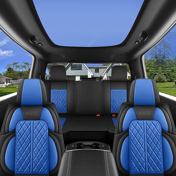 Car Seat Cover Custom Fit for Dodge Ram 1500 2500 3500 2002-2024 Faux Leather