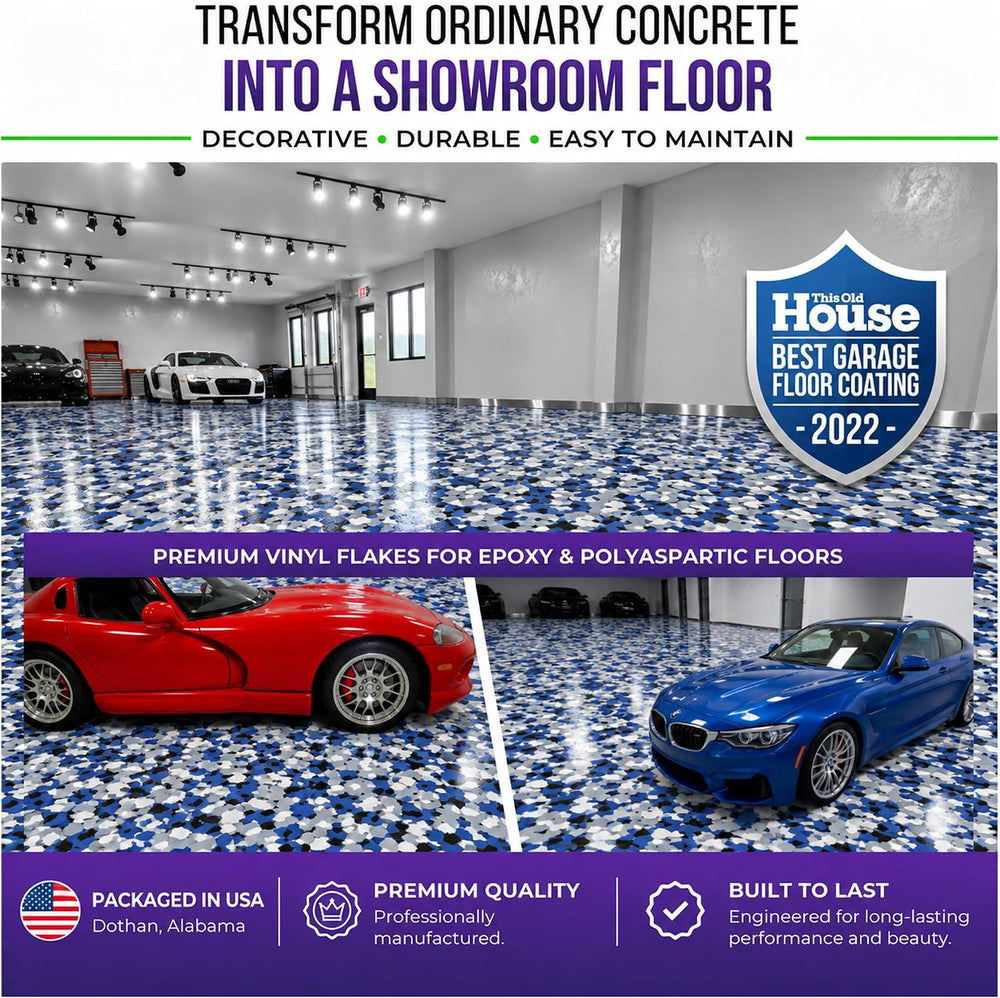 20 LB Decorative Vinyl Flakes for Epoxy Garage Floors