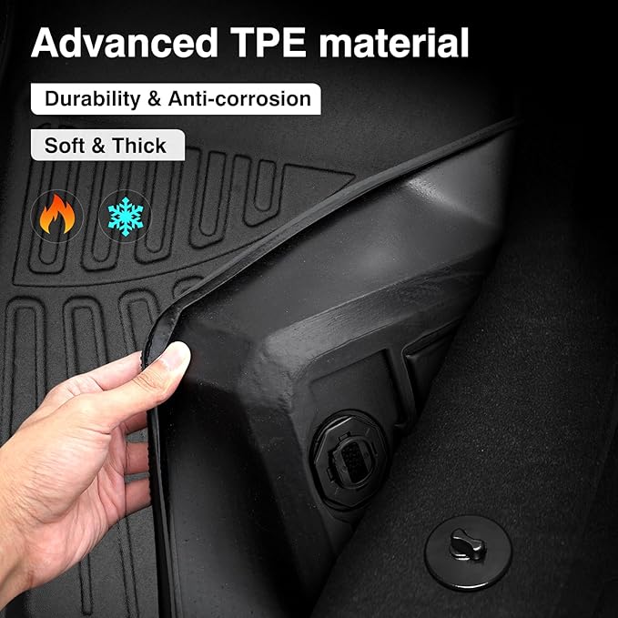 Powerty Floor Mats for 2020-2025 2026 Kia Telluride 7 Seats Accessories All