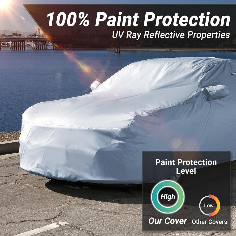 iCarCover Car Cover Waterproof All Weather for 1982-1991 Pontiac 6000