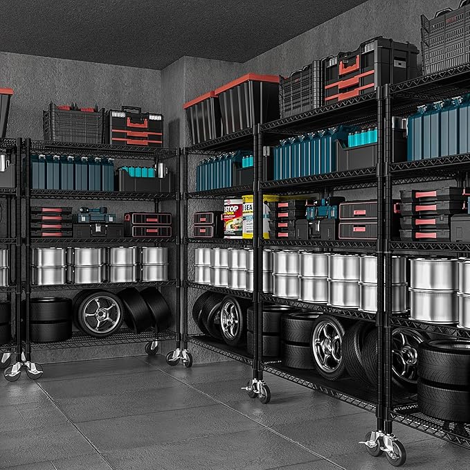 Garage Shelving 5 Tier Industrial Metal Shelving Units
