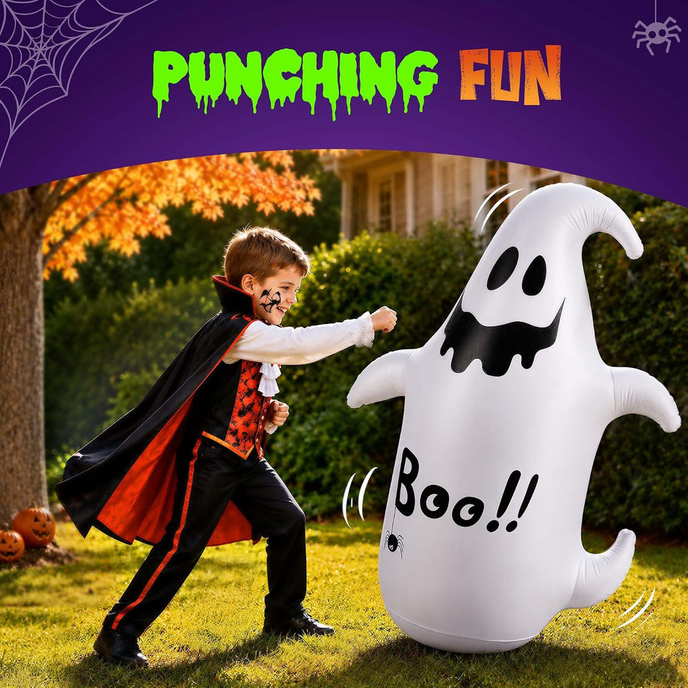 2PCS Inflatable Halloween Decorations Outdoor, 4FT Cute Blow Up Yard Decor