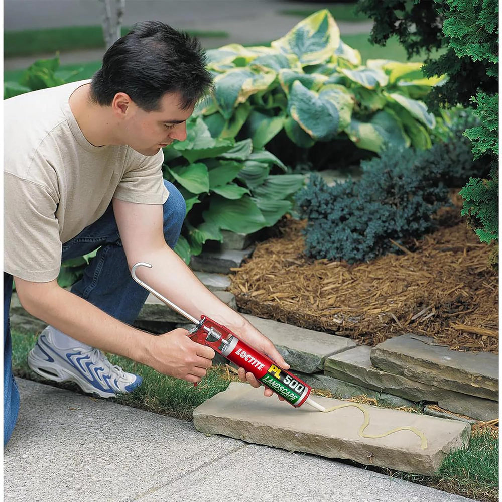 Loctite PL 500 Block & Stone Construction Adhesive, Tan, 10 fl oz, 12 Pack