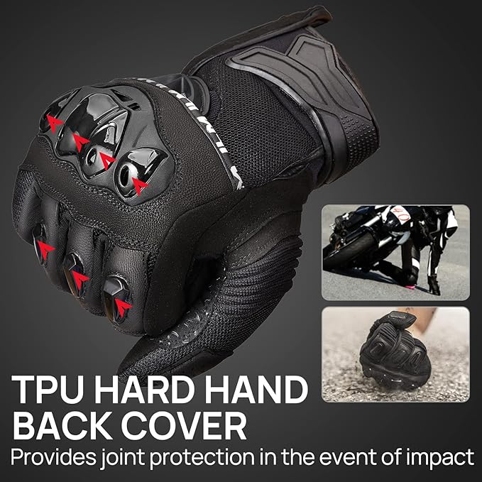 ILM Motorcycle Gloves for Men and Women Touchscreen Riding Gloves Motorbike