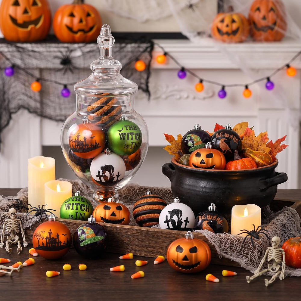 Valery Madelyn 16ct Large Halloween Ornaments Tree Decorations Indoor 3.2"