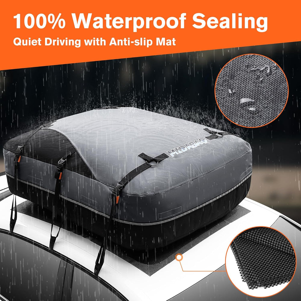 Waterproof Rooftop Cargo Carrier Bag, 100% Waterproof Sealing with Anti-Slip ...