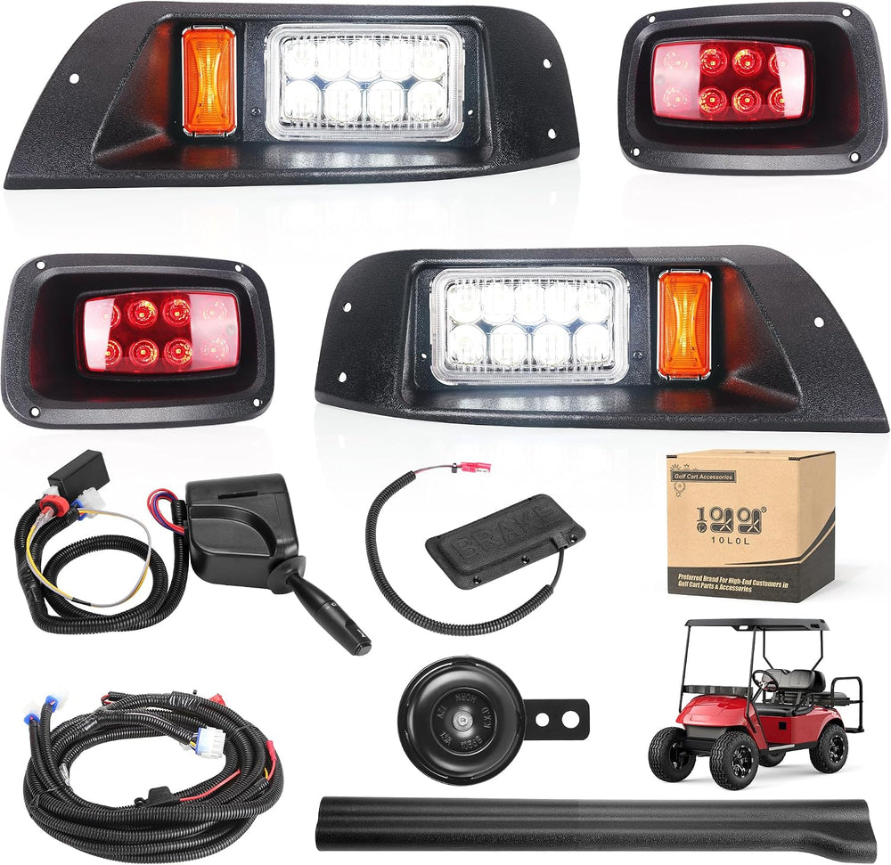 10L0L Golf Cart Light Kit for EZGO TXT (1996-2013) - 12V Street Legal