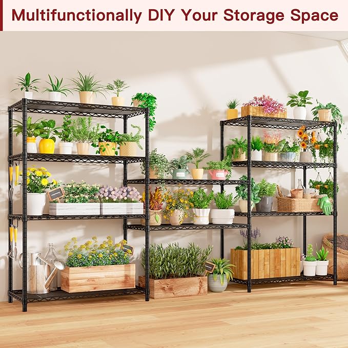 PrimeZone Wire Metal Storage Shelves